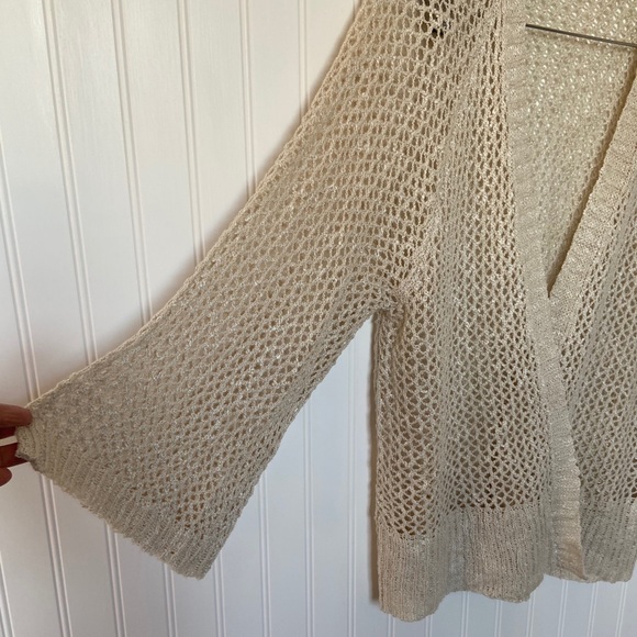 Oatmeal Loose-knit Cardigan - Picture 4 of 11